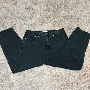 Madewell Black Straight Leg Jeans